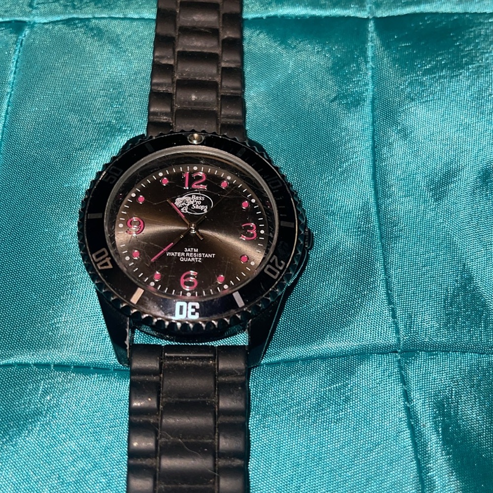 Bass Pro Shops Pink & Black Watch